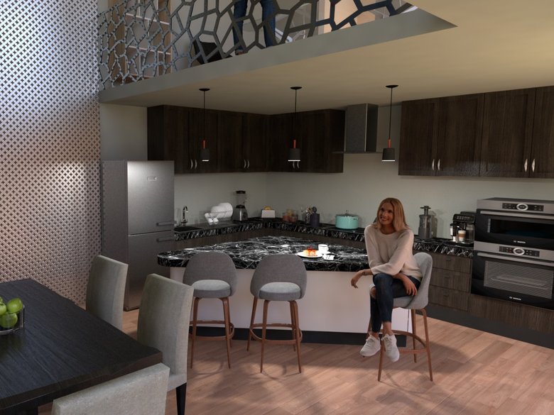 Excellent opportunity for customization of an attractive contemporary project — 4 photos
