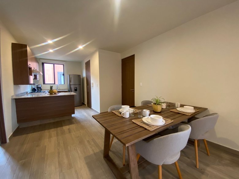 Modern Minimalist 2BR + Private Rooftop | Pool + Gym | Near Centro — 17 photos